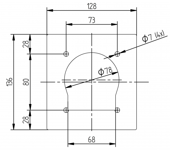 piastra di rinforzo - 204309.001 - ancoraggio di fissaggio