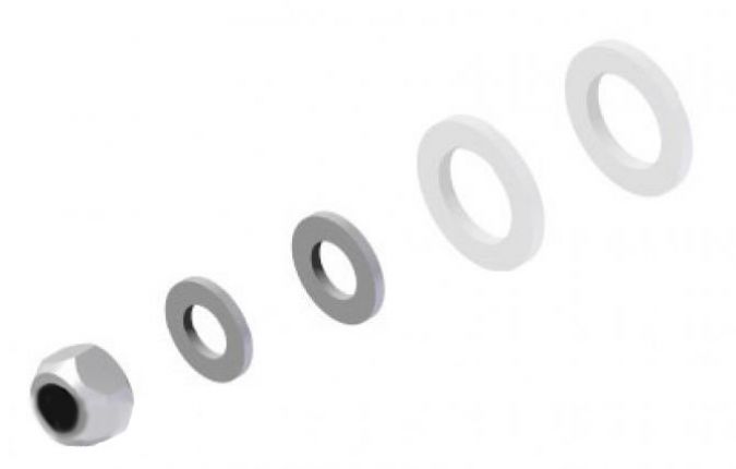 Set di viti leva del freno a mano - 208230.001 - Leva del freno a mano