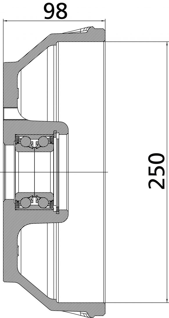 Mozzo freno 250 - 25655C02 - Mozzo freno