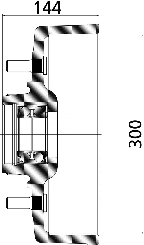 Mozzo freno 300 - 25759P02 - Mozzo freno