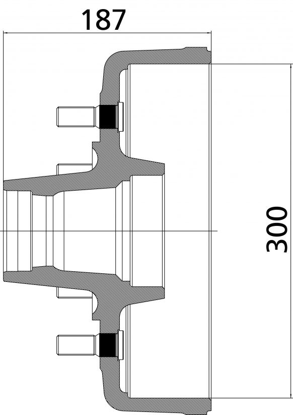 Mozzo freno 300 - 25766P02 - Mozzo freno
