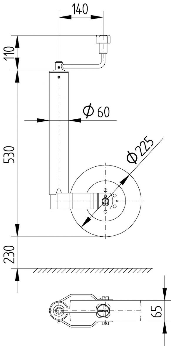 Ruota di supporto TK60 - 400284.001 - Ruote di supporto