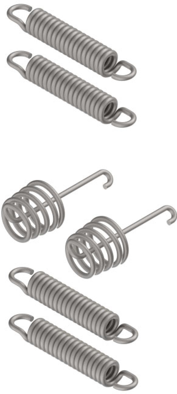 set di molle - 400723.001 - set di ganasce freno