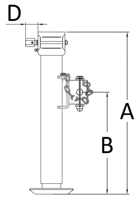 piede d'appoggio pieghevole - 402614.001 - piedini d'appoggio