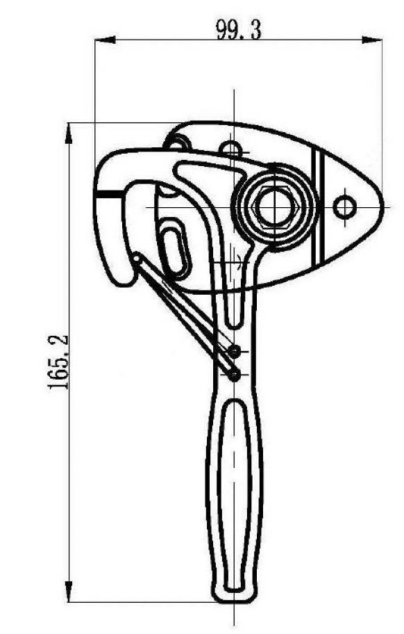 Serratura a leva angolata - 403867.001 - Serrature
