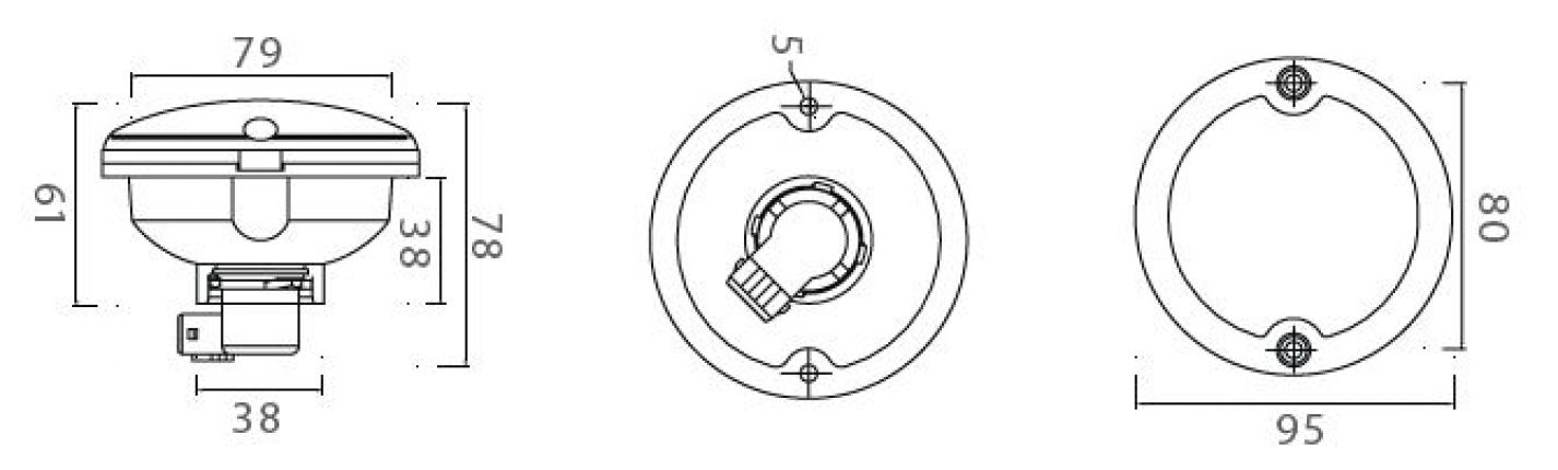 Ottica a punta tonda/vetro trasparente - 406744.001 - Fanali posteriori