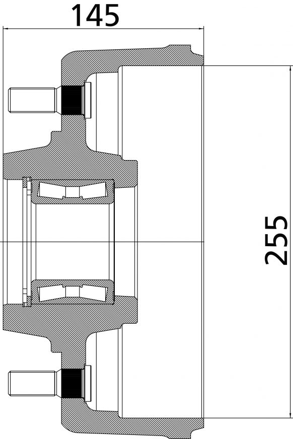 Mozzo freno 255 - 407446P002 - Mozzo freno
