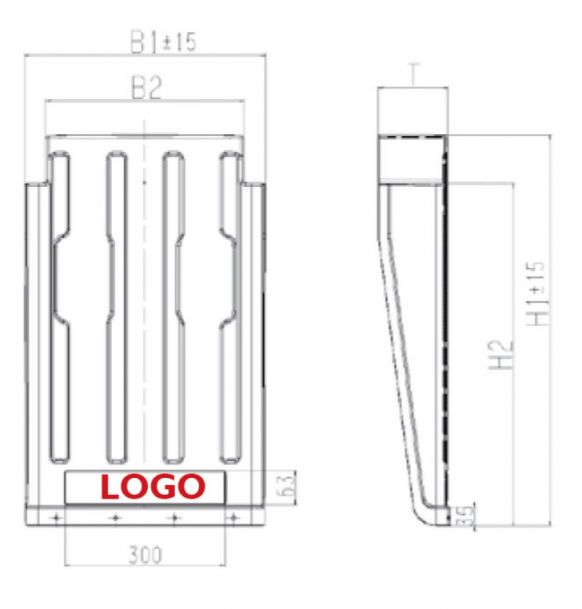Grembiule parafango per camion SG