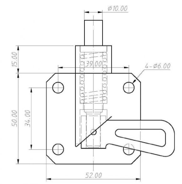 Serratura a chiavistello - 408972.001 - Serrature