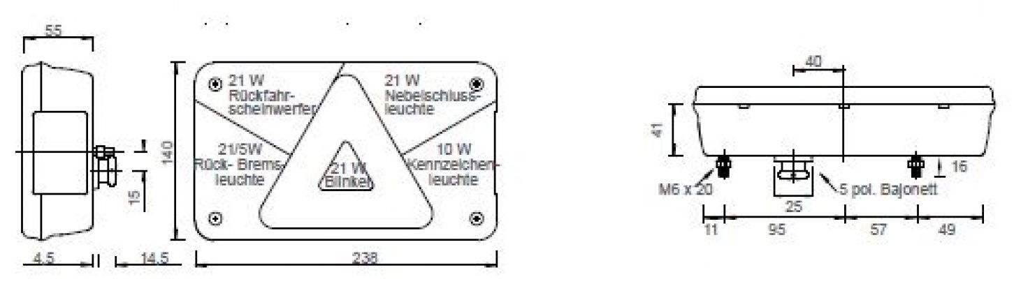 Multipoint 5 - 411510.002 - Fanali posteriori