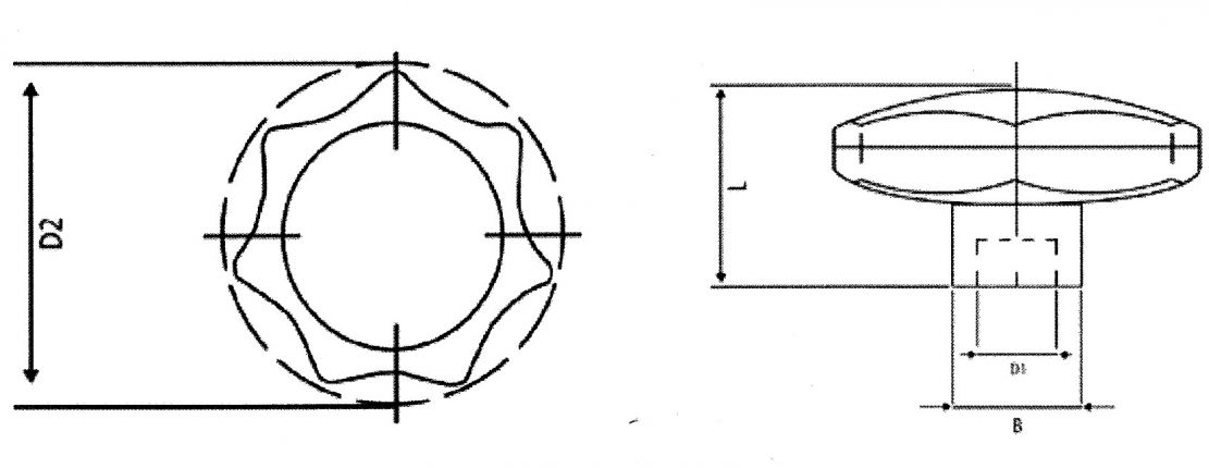 Maniglia a stella - 412780.001 - Maniglie