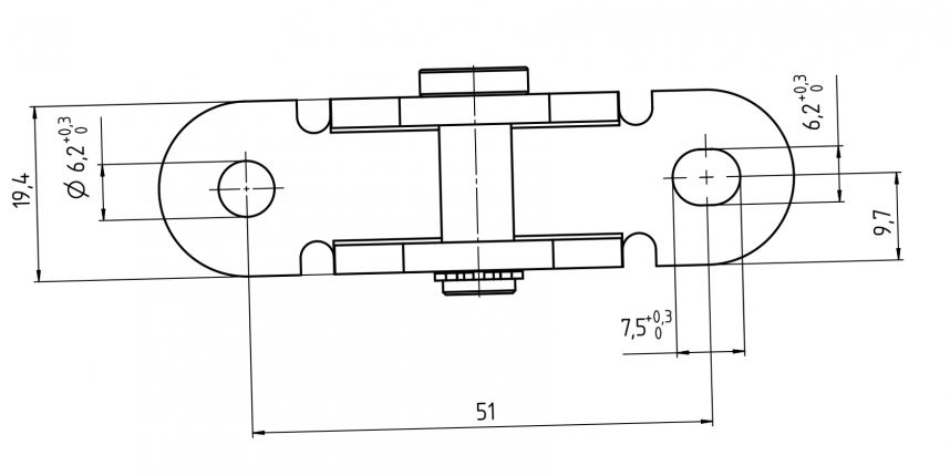 Staffa di collegamento - 412942.001 - Molle a gas Materiale di montaggio