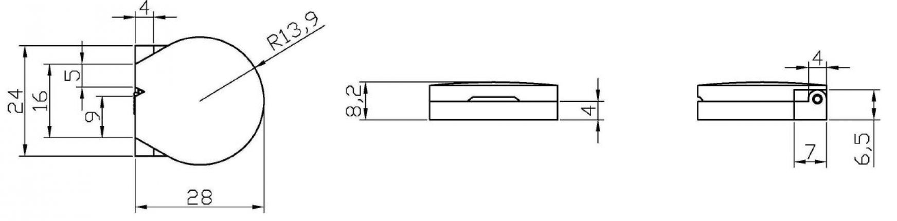 Coperchio a scatto per serratura a linguetta - 412947.001 - Serrature / Accessori