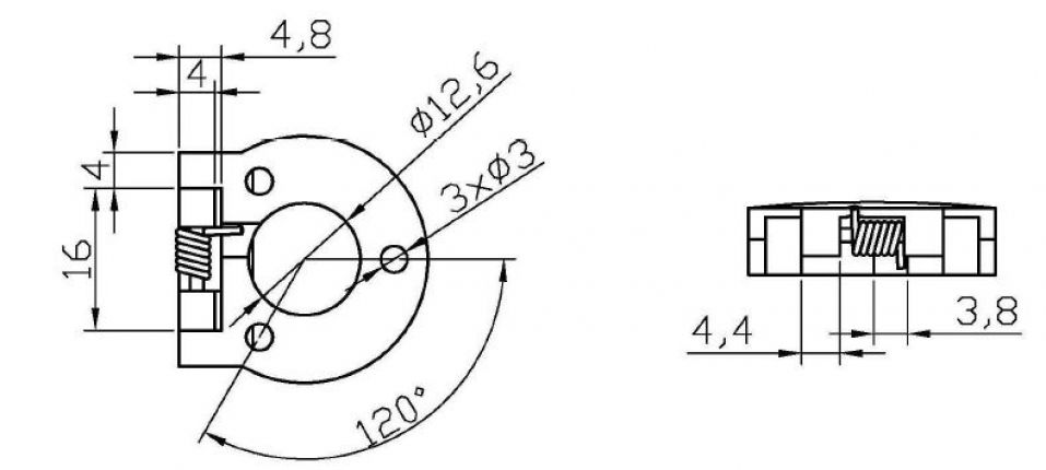 Coperchio a scatto per serratura a linguetta - 412947.001 - Serrature / Accessori