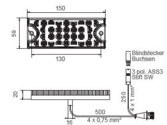 MiniLED 2 12V/24V - 412990.001 - fanali posteriori combinati