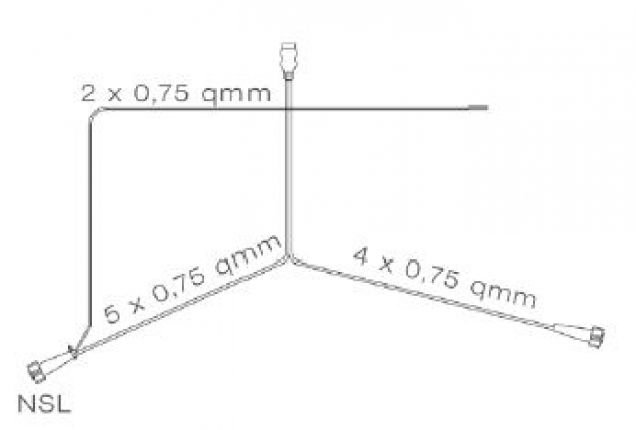 Cavo principale - Spina a 13 poli, 2x uscita DC - 413174.001 - Cavo di collegamento