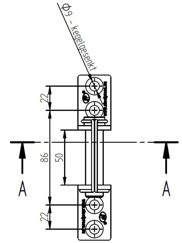 Perno della cerniera - 413623.001 - Cerniere