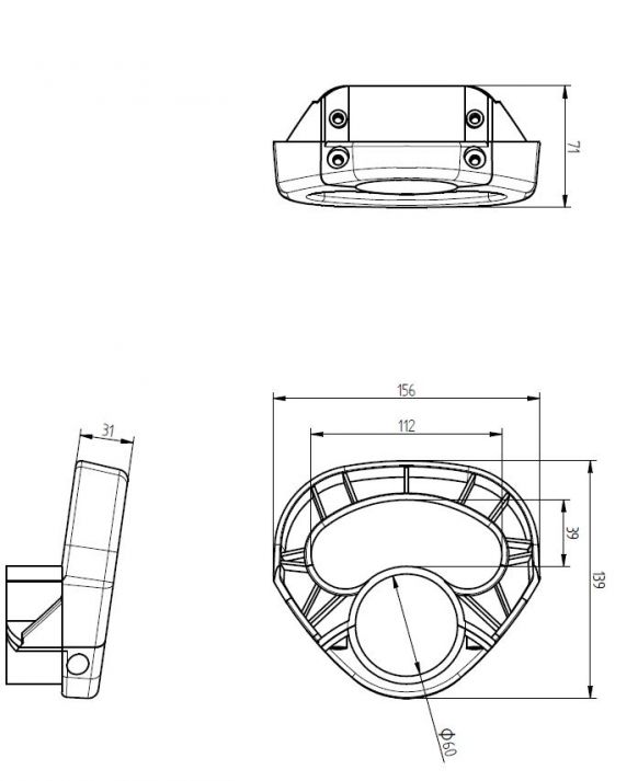 Maniglia di manovra per ruota di supporto - 414005.001 - maniglie