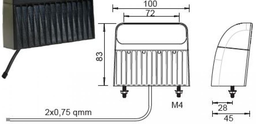 Regpoint 2 LED 12V/24V - 415798.001 - Luci targa