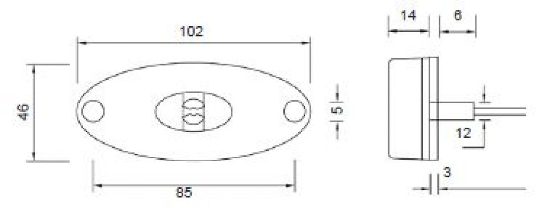 Punto piatto 2 LED - 416106.001 - Luci di posizione