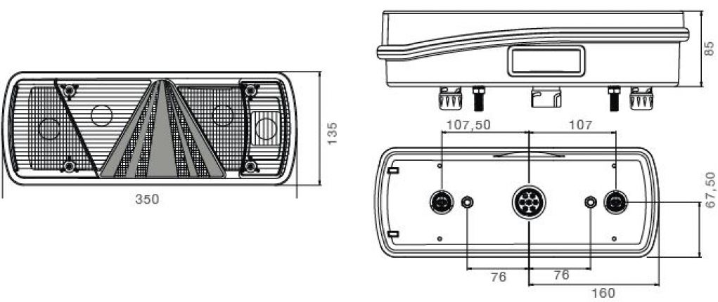 Ecopunto 2 con triangolo - 416479.001 - Fanali posteriori combinati