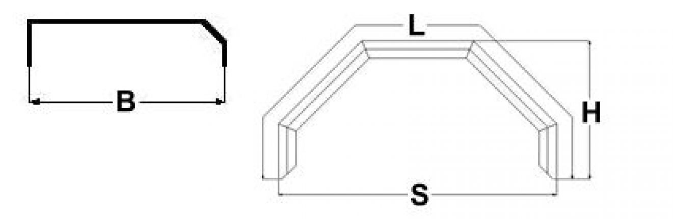 parafango riffle quadrato in alluminio ad asse singolo - 416816.001 - parafango