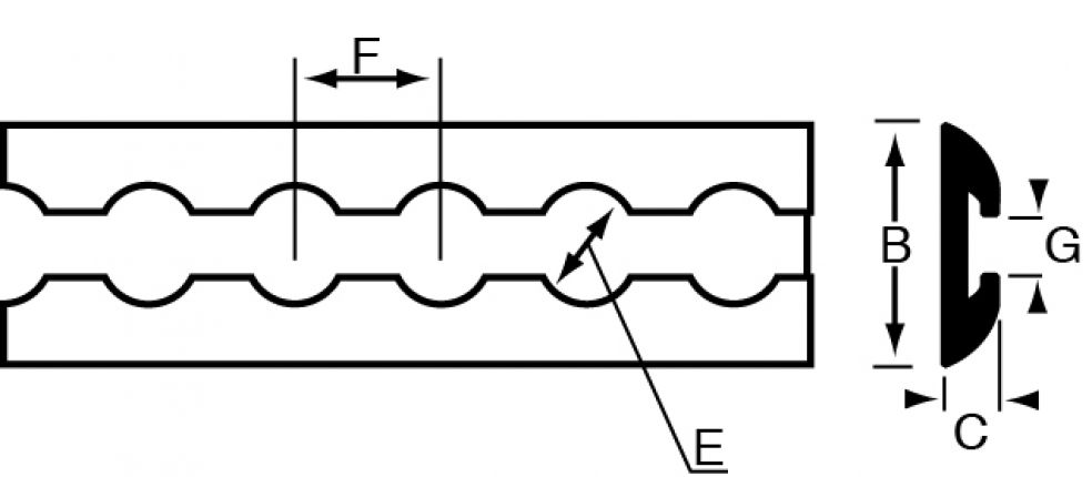 Canale di ancoraggio per aerei - 416944.001 - Ancoraggio di fissaggio