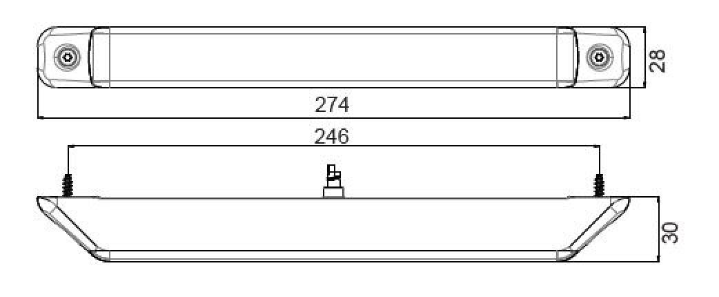 Linepoint 2 LED 12V/24V - 417191.001 - luci posteriori combinate