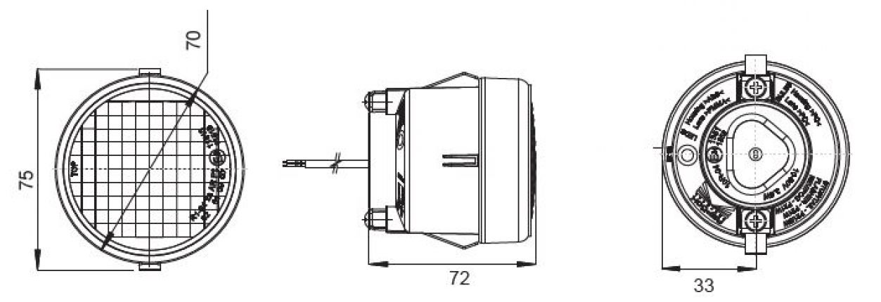 Punto tondo 2 LED 12V/24V - 417279.001 - Fanali posteriori