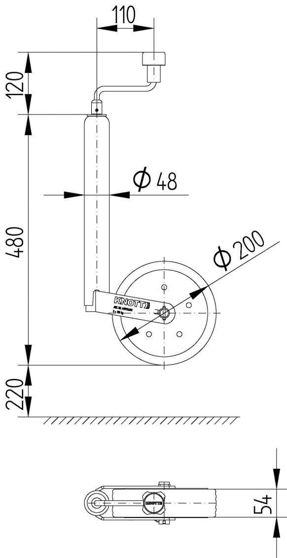 Ruota di supporto TK48 - 419913.001 - Ruote di supporto