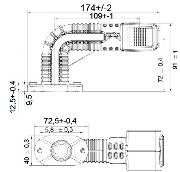 Superpoint 4 LED 12/24V - 421944.001 - Luci di ingombro