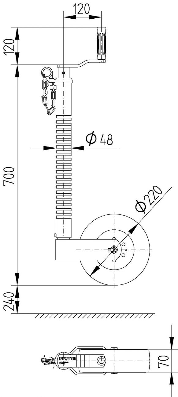 Ruota di supporto TK48 - 6D5949.002 - Ruote di supporto