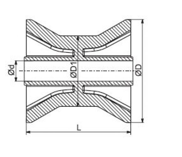 Rullo di prua 3" - 6X1064.012 - Rimorchio per barca