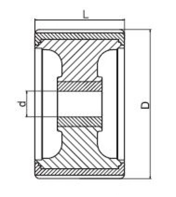 sliprolle 5" - 6X1067.023 - rimorchio per imbarcazioni